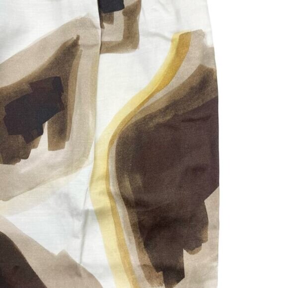 NWT MASSIMO DUTTI Limited Edition Linen Blend Animal Print Pant 4 + SLIGHT FLAW - Picture 7 of 9